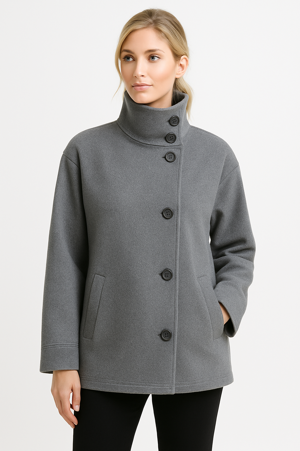 Elegant Damjacka – Stilfull Kort Double-Breasted Jacka