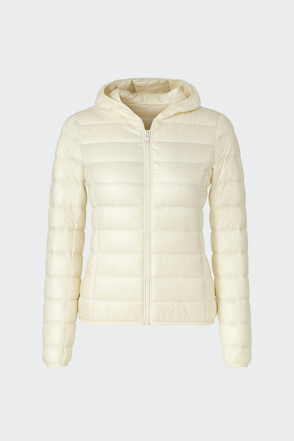 Lättvikts Damjacka – Vadderad Jacka med Huva