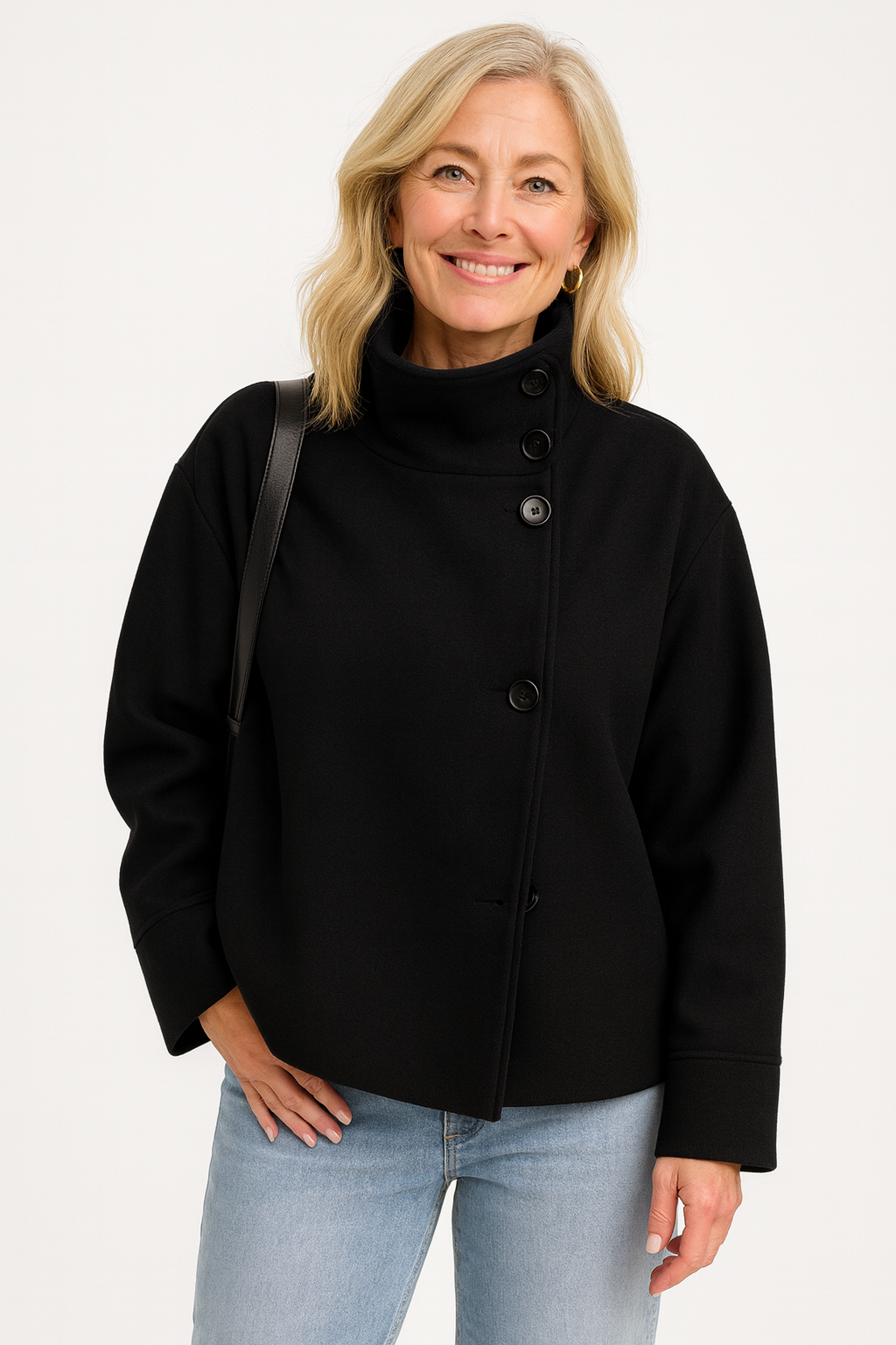 Elegant Damjacka – Stilfull Kort Double-Breasted Jacka