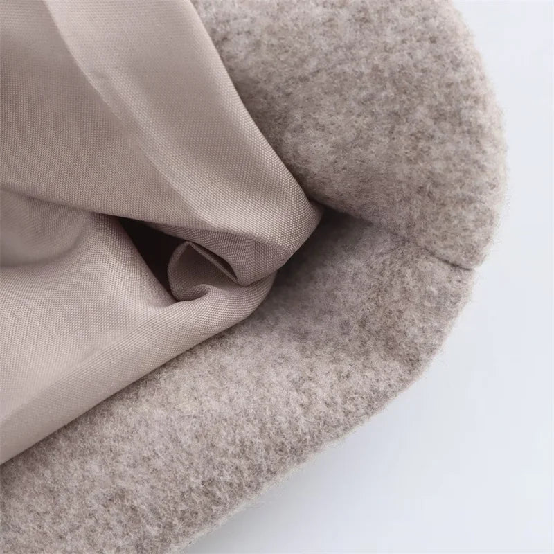 Lång Damkappa – Elegant Oversized Trenchcoat med Revers