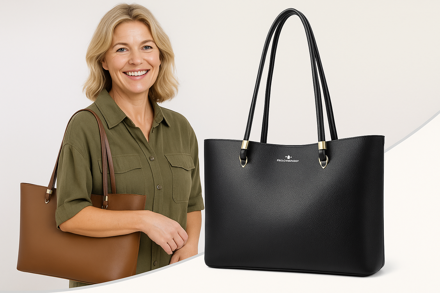 Celina™ – Elegant Handväska i Premium Läderlook