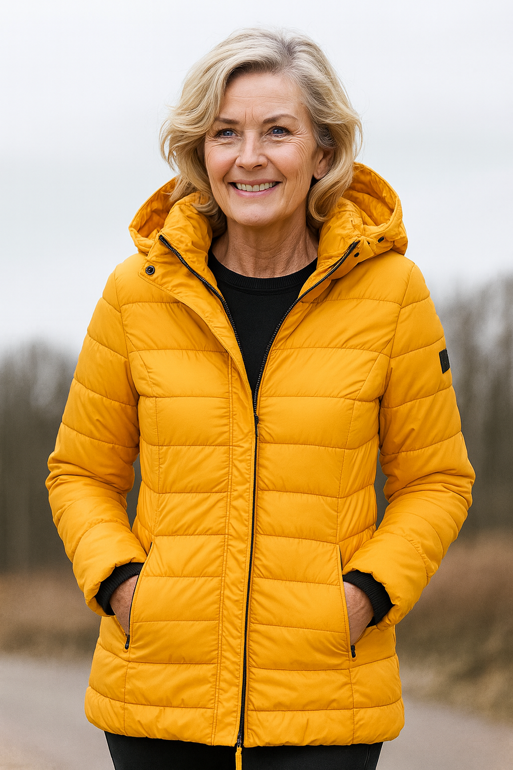 Lyxig Damjacka – Varm, Lätt och Stilren för Varje Dag